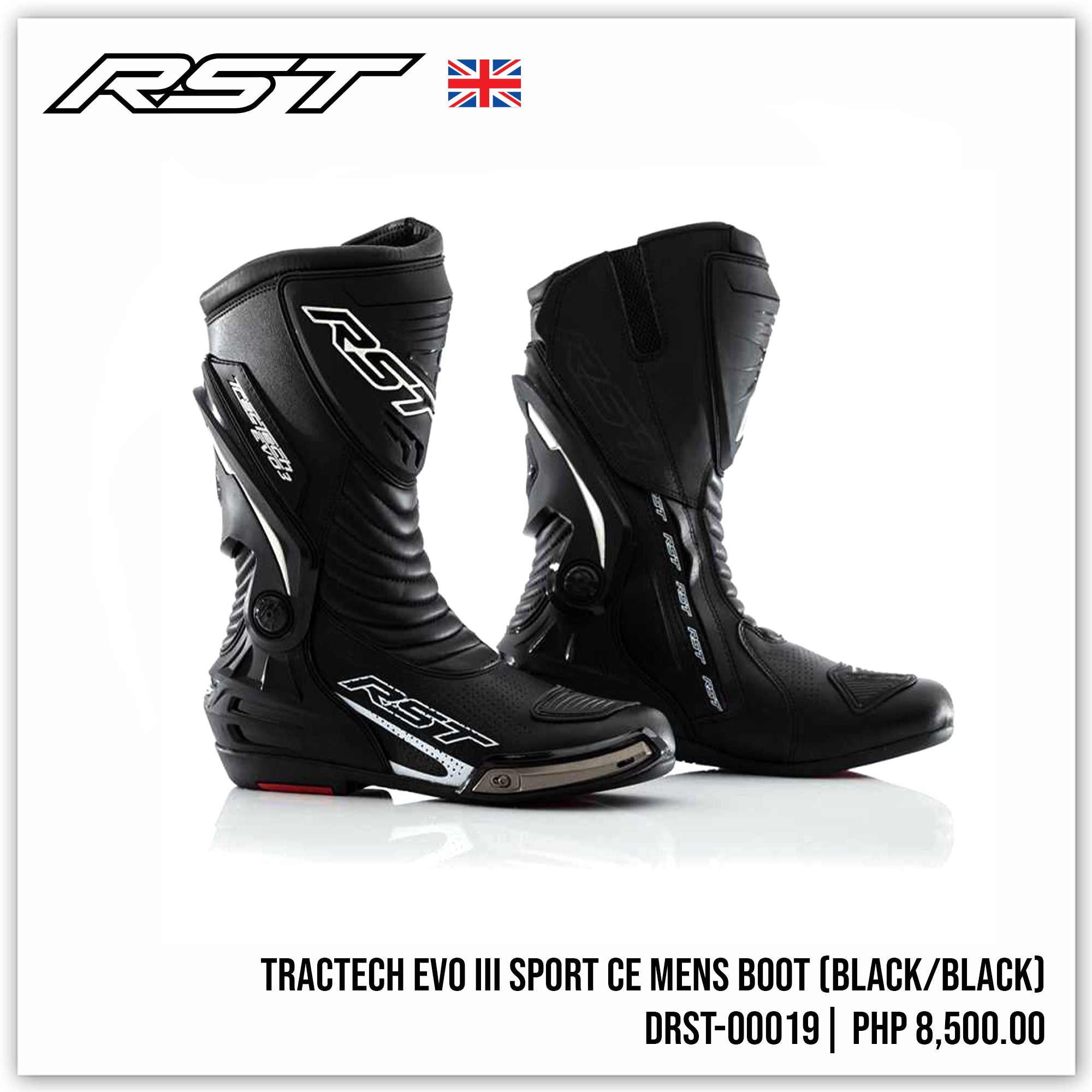 Tractech Evo III CE MENS Boot (Black / Black)