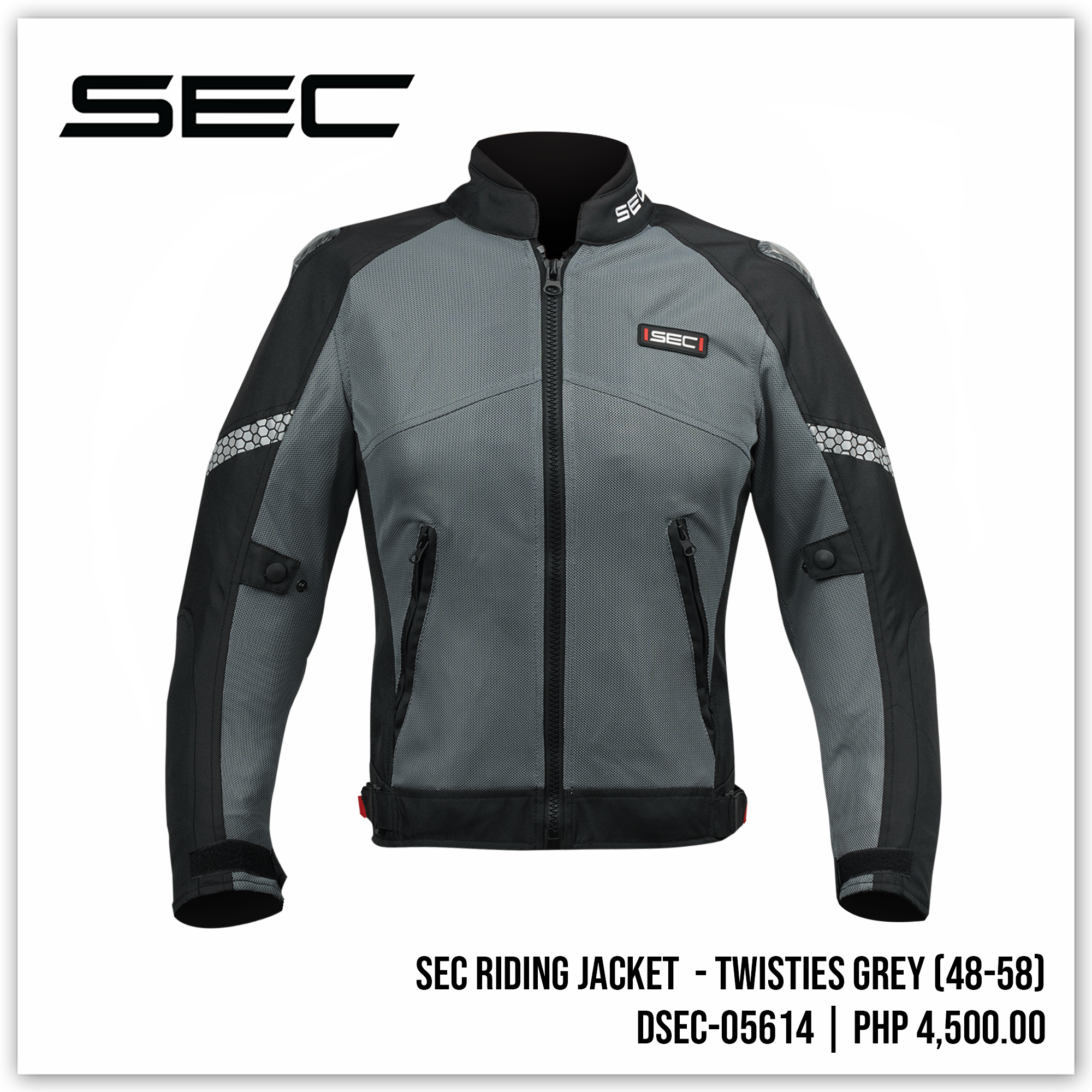 SEC Riding Jacket - Twisties Grey